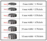 Turkey Track Ring - Titanium 7mm 