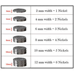 Turkey Track Ring - Titanium 7mm 