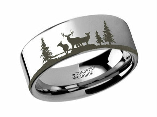 Nature Ring with Deer