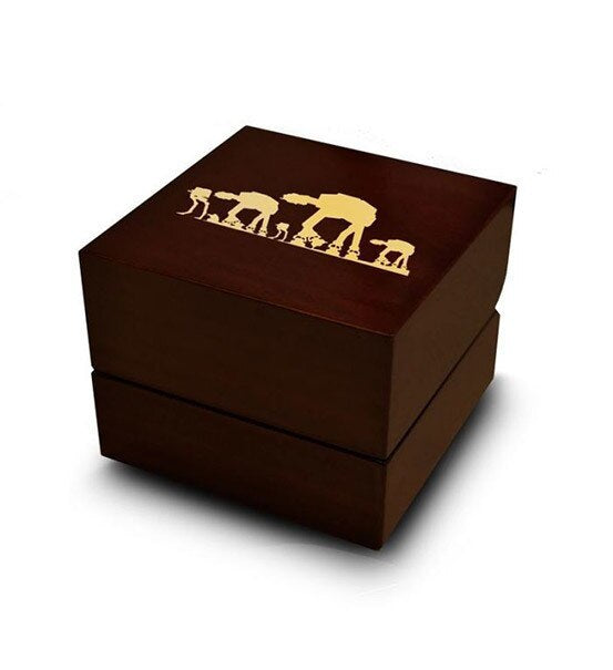 Star Wars Hoth Battle Wood Ring Box - Camo Ever After