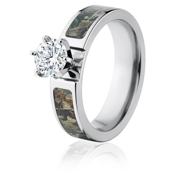 Realtree Timber Camo Engagement Ring - 6mm 1CT - Camo Ever After