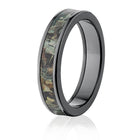 Realtree Timber Camo Ring in Black - Choose Width 