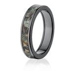 Realtree Timber Camo Ring in Black - Choose Width 