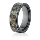 Realtree Timber Camo Ring in Black - Choose Width 
