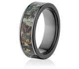 Realtree Timber Camo Ring in Black - Choose Width 