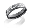 Black Tribal Pattern Ring - 6mm - Camo Ever After