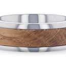 Whiskey Barrel Wedding Ring - Domed 