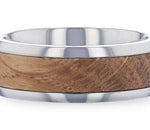 Whiskey Barrel Wedding Ring - Domed 