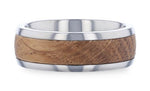Whiskey Barrel Wedding Ring - Domed 